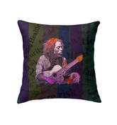 Blossom Breeze Flower Indoor Pillow showcasing delicate floral patterns on a chair.